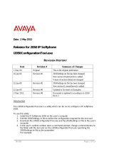 Avaya 2050 IP Softphone Settings for Release 4.3 Service Pack 1 User manual