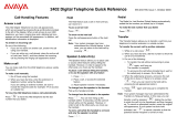Avaya 2402 Digital Telephone Owner's manual