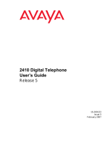 Avaya 2410 Digital Telephone Owner's manual