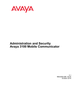 Avaya 3100 Mobile Communicator and Security User manual