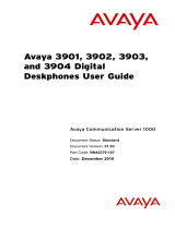 Avaya 3901 Digital Deskphones User manual