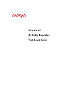 Avaya Activity Reporter BCM Rls 6.0 User manual