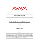 Avaya Audio Quality Tuning for IP Telephones User manual