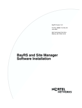 Avaya BayRS and Site Manager Software Installation guide