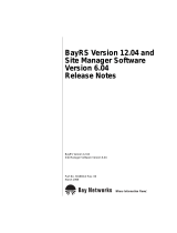 Avaya BayRS Version 12.04 and Site Manager Software Version 6.04 Release Notes