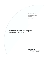 Avaya BayRS Version 15.1.0.0 Release Notes