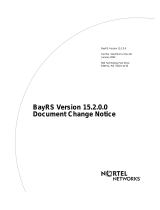Avaya BayRS Version 15.2.0.0 User manual