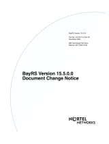 Avaya BayRS Version 15.5.0.0 User manual