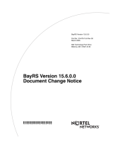 Avaya BayRS Version 15.6.0.0 (314470-15.6 Rev 00) User manual
