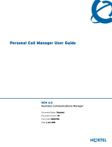 Avaya BCM 4.0 Personal Call Manager User guide