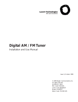 Avaya Bogen Digital AM/FM Tuner Installation and Use Manual