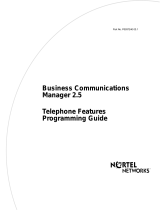 Avaya Business Communications Manager 2.5 User manual