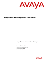 Avaya Business Communications Manager - 2007 IP Deskphone User guide