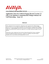 Avaya Business Communications Manager 450 (BCM 450) Application Note