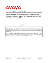 Avaya R6.0 Application Note