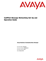 Avaya Business Communications Manager - CallPilot Message Networking User manual