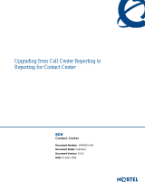 Avaya Call Center Reporting to Reporting for Contact Center User manual