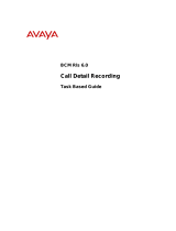 Avaya Call Detail Recording BCM Rls 6.0 User manual