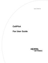 Avaya CallPilot Fax User guide