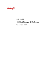 Avaya CallPilot Manager & Mailboxes BCM Rls 6.0 User manual