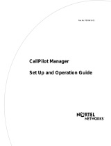 Avaya CallPilot Manager User manual
