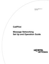 Avaya CallPilot Message Networking User manual