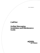 Avaya CallPilot Unified Messaging Installation and Maintenance Manual