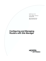 Avaya Configuring and Managing Routers with Site Manager User manual