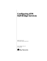 Avaya Configuring ATM Half-Bridge Services User manual