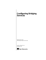 Avaya Configuring Bridging Services User manual