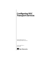 Avaya Configuring BSC Transport Services User manual