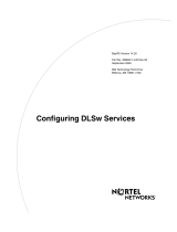 Avaya Configuring DLSw Services (308622-14.20 Rev 00) User manual