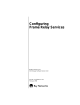 Avaya Configuring Frame Relay Services User manual