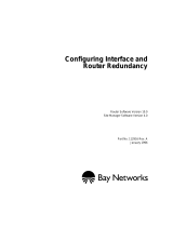 Avaya Configuring Interface and Router Redundancy User manual