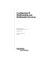 Avaya Configuring IP Multicasting and Multimedia Services User manual
