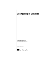 Avaya Configuring IP Services User manual