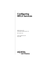 Avaya Configuring MPLS Services User manual
