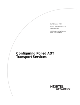 Avaya Configuring Polled AOT Transport Services User manual