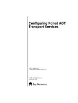 Avaya Configuring Polled AOT Transport Services User manual