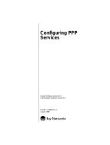 Avaya Configuring PPP Services User manual