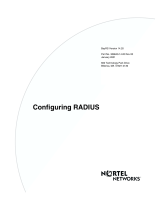 Avaya Configuring RADIUS (308640-14.20 Rev 00) User manual