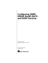 Avaya Configuring SNMP, RMON, BOOTP, DHCP, and RARP Services User manual