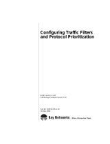 Avaya Configuring Traffic Filters and Protocol Prioritization User manual