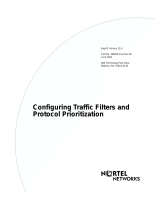 Avaya Configuring Traffic Filters and Protocol Prioritization User manual