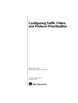 Avaya Configuring Traffic Filters and Protocol Prioritization User manual