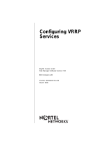 Avaya Configuring VRRP Services User manual