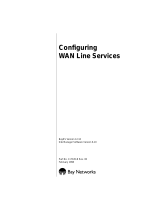 Avaya Configuring WAN Line Services User manual