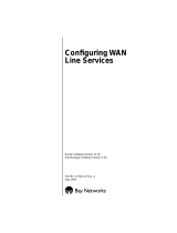 Avaya Configuring WAN Line Services User manual