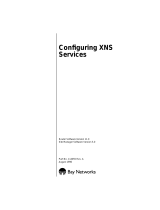 Avaya Configuring XNS Services User manual