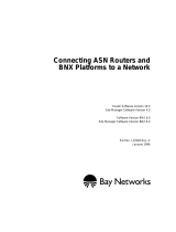 Avaya Connecting ASN Routers and BNX Platforms to a Network User manual